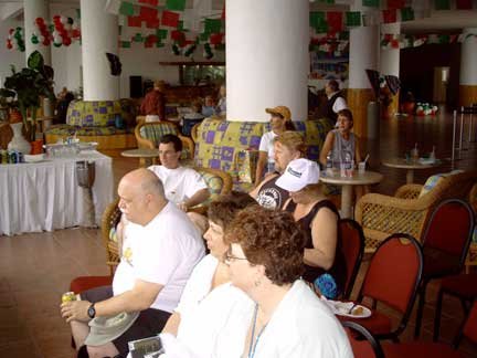 Trying to win a shirt or cap